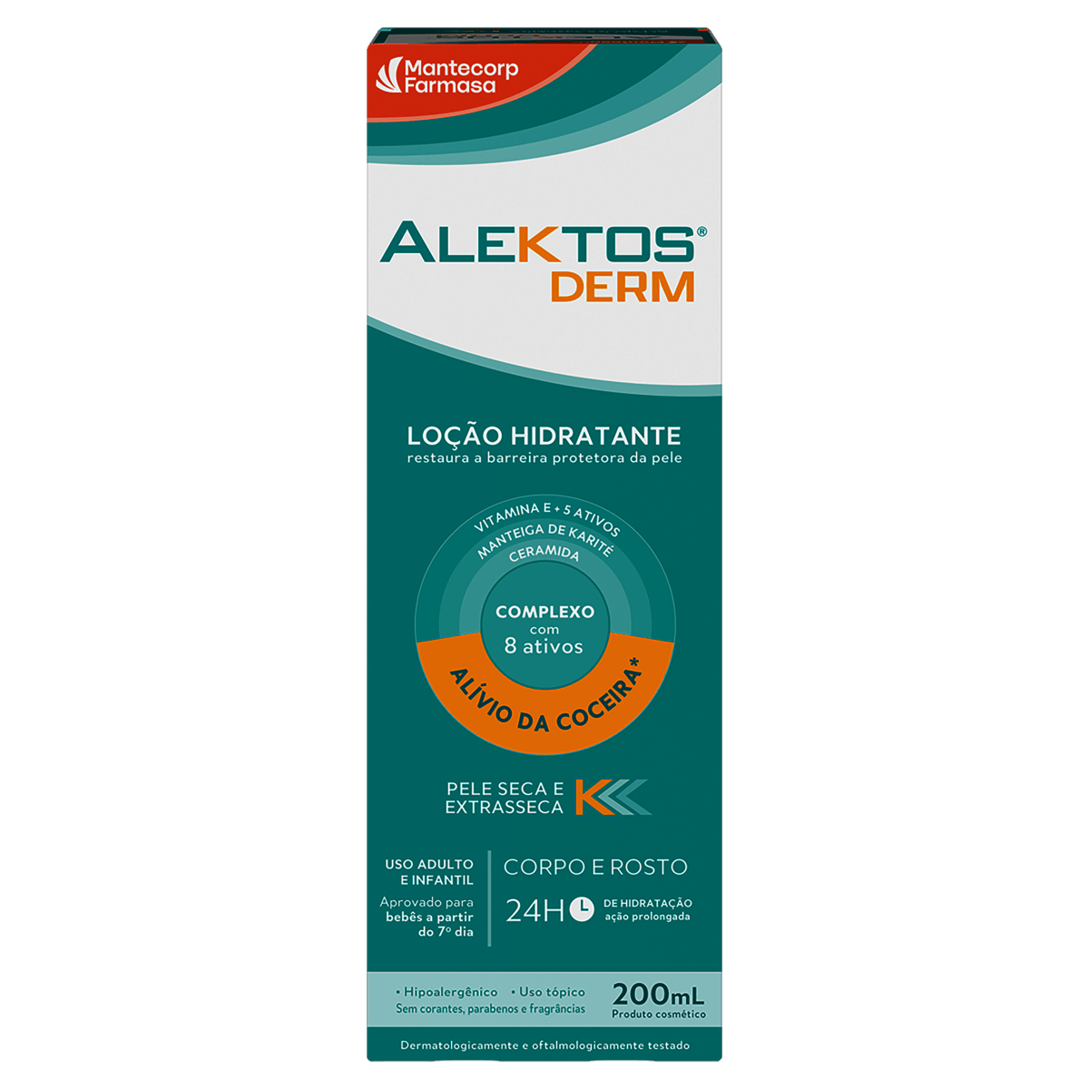 Alektos Derm Loção Hidratante Corpo e Rosto 200mL - Imagem 1